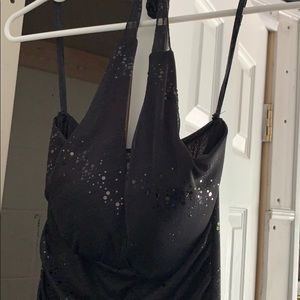 Black Halter Top Dress